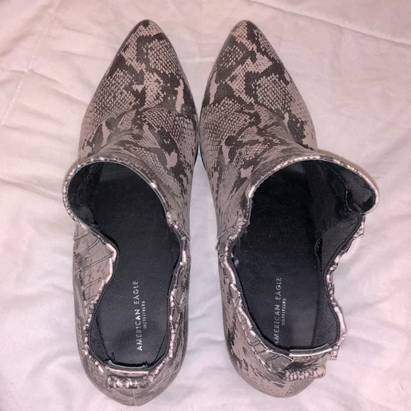 Worn once! American Eagle Snakeskin boots - Picture 5 of 6